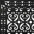 18" X 30" Black Scrollwork Outdoor Rubber Door Mat