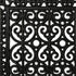 18" X 30" Black Scrollwork Outdoor Rubber Door Mat