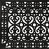 18" X 30" Black Scrollwork Outdoor Rubber Door Mat