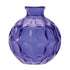 Set of Two Blue Glass Round Table Vases