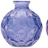 Set of Two Blue Glass Round Table Vases