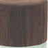 11" Brown And Sage Glass Round Table Vase With Wood