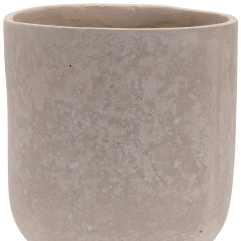 7" Beige Recycled Paper Urn Table Vase