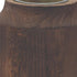 9" Brown And Sage Glass Cylindrical Table Vase With Wood