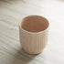 8" Beige Recycled Paper Textured Lines Urn Table Vase