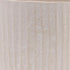 8" Beige Recycled Paper Textured Lines Urn Table Vase