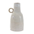 11" Gray And White Ceramic Round Table Vase
