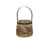 Set of Two Natural Wood And Steel Bucket Pot Planters