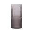 Set of Two Gray Glass Cylinder Table Vases