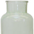 10" Green Glass Cylindrical Table Vase
