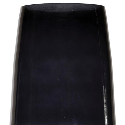 13" Blue Ombre Glass Tapered Table Vase