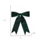 Set of Two Green Shatterproof Bows