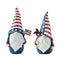 Set of Two Red White And Blue Polyresin Figurine