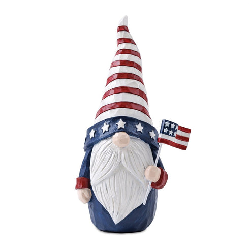Set of Two Red White And Blue Polyresin Figurine