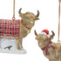 23" White And Red Acrylic Deer Christmas Tabletop Sign with LED