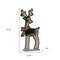 23" White And Red Acrylic Deer Christmas Tabletop Sign with LED