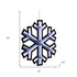 24" White Acrylic Christmas Snowflakes Tabletop Sign with LED