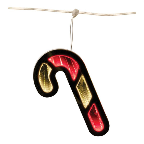7" Red And White Acrylic Christmas Tabletop Sign with LED