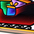 18" Green Orange And Red Acrylic Christmas Tabletop Sign with LED