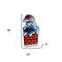 35" Red And White Acrylic Christmas Santa Tabletop Sign with LED