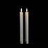 Set of Two Ivory Unscented Candle Flameless Taper Candles