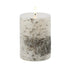 Set of Two Brown And Beige Unscented Flameless Candle Pillar Candles