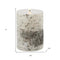 Set of Two Brown And Beige Unscented Flameless Candle Pillar Candles