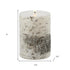 Set of Two Brown And Beige Unscented Flameless Candle Pillar Candles