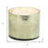 4" White Scented Two Wick Candle In Green Distressed Frosted Glass Holder