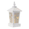 17" White Wood Tabletop Sculpture with LED