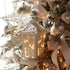 17" White Wood Tabletop Sculpture with LED