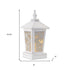 17" White Wood Tabletop Sculpture with LED