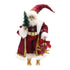 25" Red And White Resin Christmas Santa Figurine