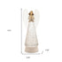 13" White Plastic Angel Tabletop Sculpture with LED