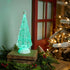 12" Green Plastic Trees Christmas Christmas Tree Tabletop Sculpture with LED