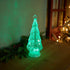 12" Green Plastic Trees Christmas Christmas Tree Tabletop Sculpture with LED