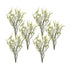14" White Blue And Pink Plastic Trees Tabletop Sculpture with LED
