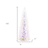 18" White Blue And Pink Plastic Trees Tabletop Sculpture with LED