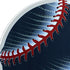 16" Red And White Acrylic Baseball Tabletop Sign with LED
