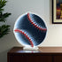 16" Red And White Acrylic Baseball Tabletop Sign with LED