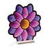 17" Purple Pink And Yellow Acrylic Flowers Tabletop Sign with LED