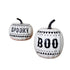 Set of Two White And Black Polyresin Tabletop Sculpture