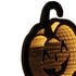 36" Orange Black And Yellow Acrylic Halloween Jack-O-Lantern Tabletop Sign with LED
