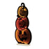 36" Orange Black And Yellow Acrylic Halloween Jack-O-Lantern Tabletop Sign with LED