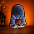 16" White Orange And Black Acrylic Halloween Ghost Tabletop Sign with LED