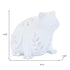 Set of Two White Polyresin Frog And Turtle Figurines