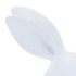 Set of Two White Polyresin Rabbit Figurines