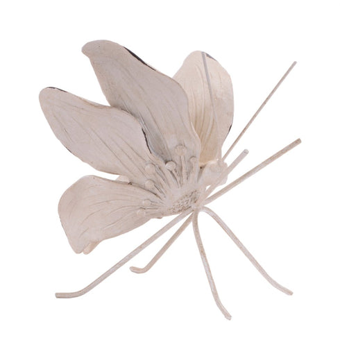 Set of Two Beige Polyresin Tabletop Sculpture