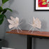 Set of Two Beige Polyresin Tabletop Sculpture