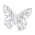 Set of Two White And Beige Polyresin Butterfly Tabletop Sculptures